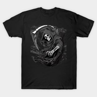 Grim Reaper / Death Motorbike Motorcycle Biker T-Shirt